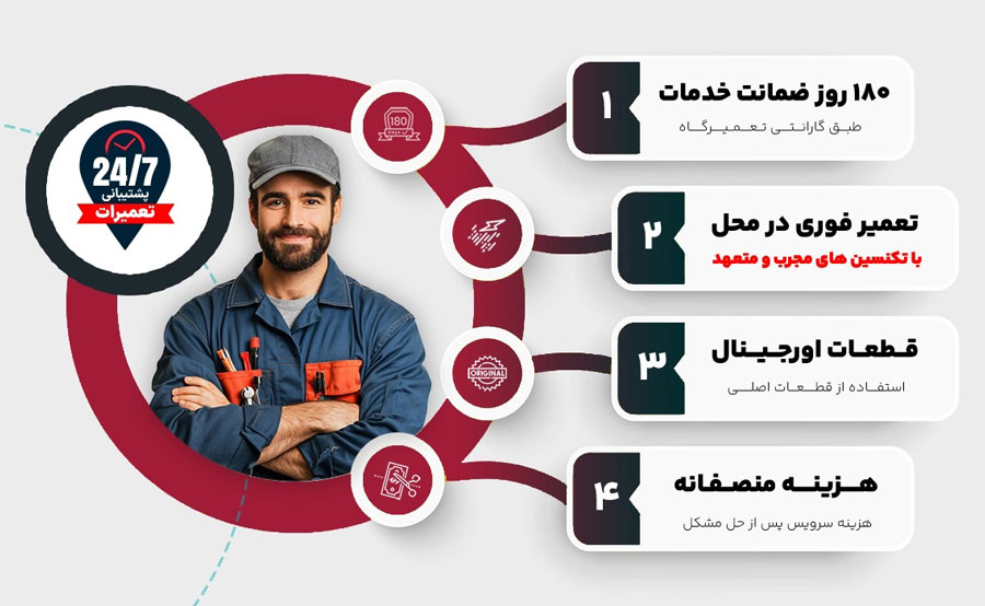 ویژگی های نمایندگی ال جی اراک جمشیدی